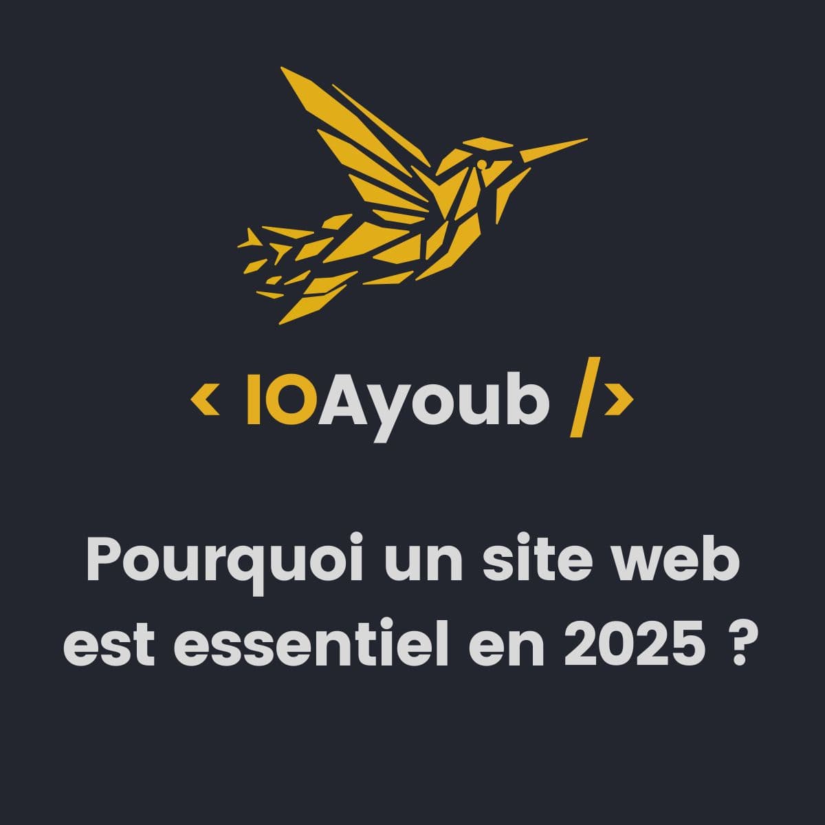 Un site web en 2025