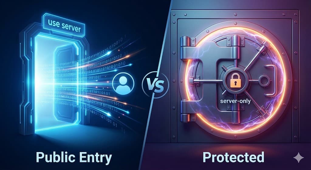 Next.js : La confusion mortelle entre "use server" et "server-only"